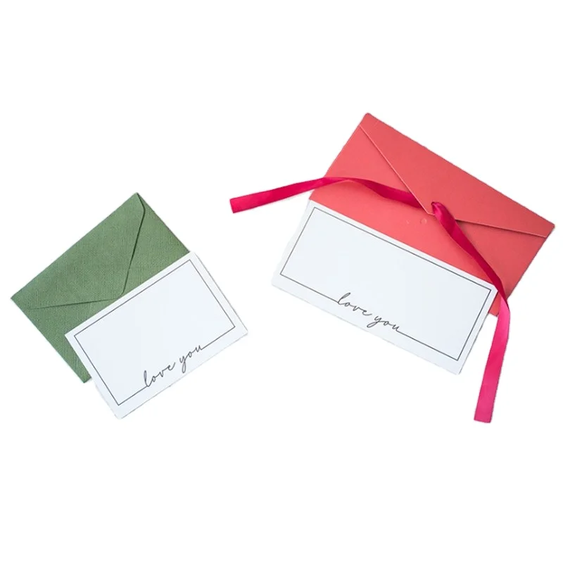 
Custom Recyclable Colorful Printing Paper Happy Birthday Thank You Love You Greeting Card Envelope 