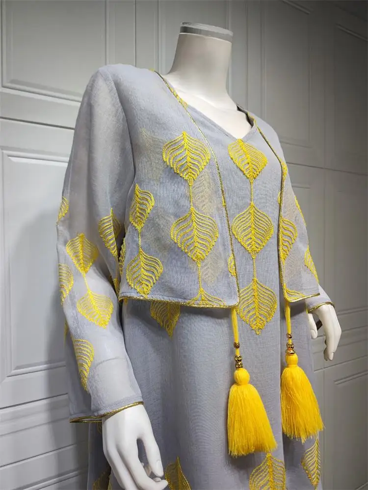 New floral jalabiya ethnic islamic clothing women habaya femme moroccan djellaba women dress