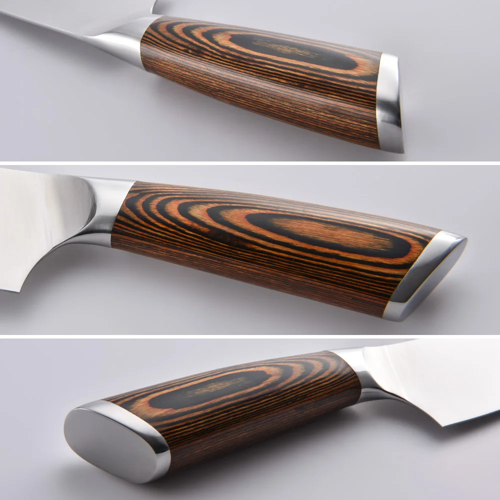 RUITAI Amazon premium sharp 5Cr15MoV pakkawood handle 8 inch FBA in stock chefs knife with gift box