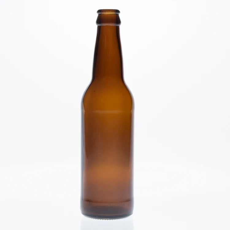 amber glass beer bottle 330cc Wine bottle 330ml brown liquor bottle with Crown Cap