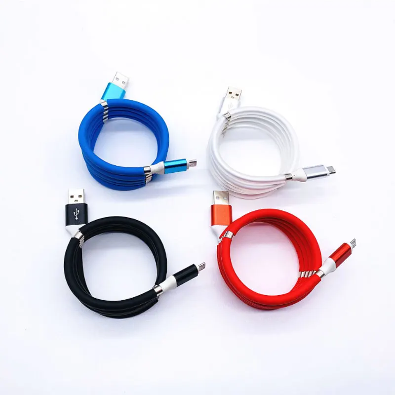 
Self winding magnetic USB cable for charging and data transmission  (1600097122523)
