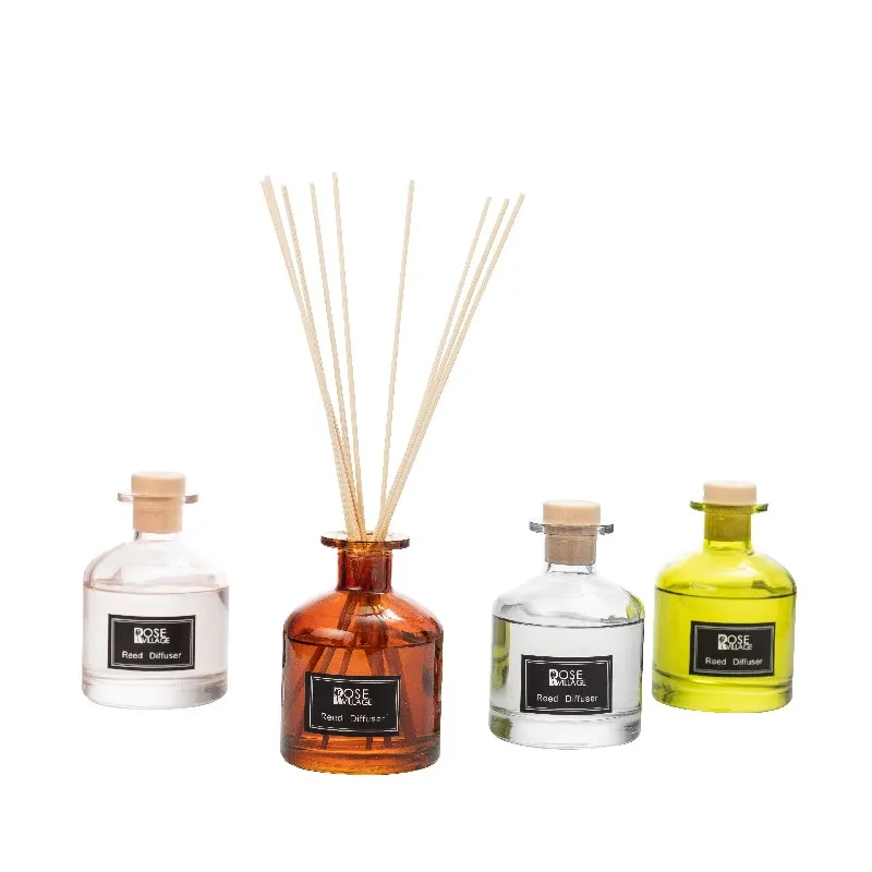 Luxury home fragrance dried flower decoration aromatherapy essential oil reed diffuser set