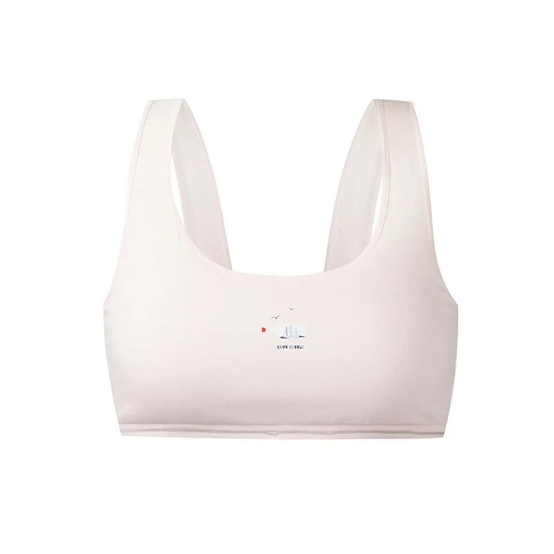 Двухслойный стеганый удобный дышащий бюстгальтер без стальных колец бюстгальтер для девушек бюстгальтер на бретельках женский жилет