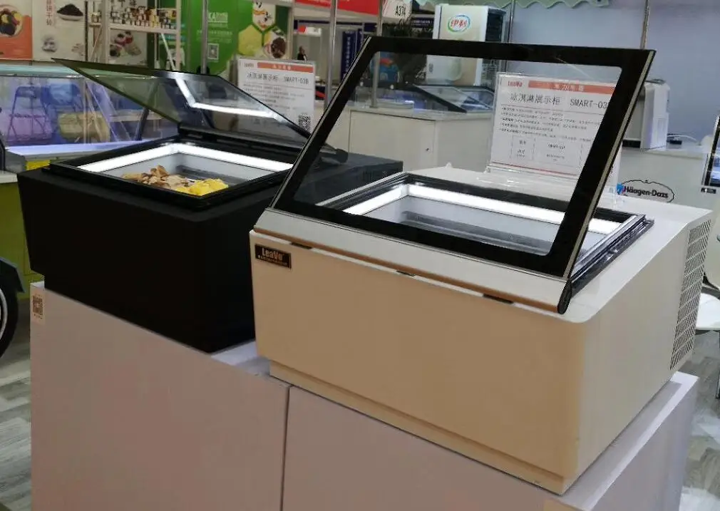  Горячая Распродажа мини 110/220V джелато витрина/мороженое погружения низкотемпературная Холодильная