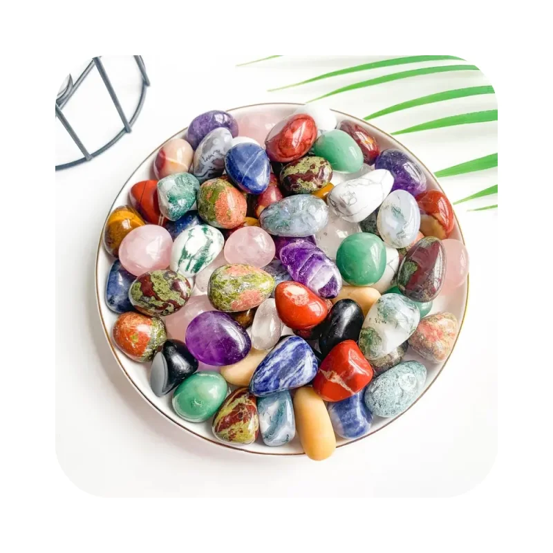 crystal wholesale high quality bulk healing mix material rock polished tumbled semiprecious stones bulk for home decor stone