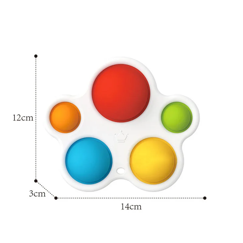 2021 Popular  fidgets toy different color top product push bubble fidget sensory toys for every kind of industry people
