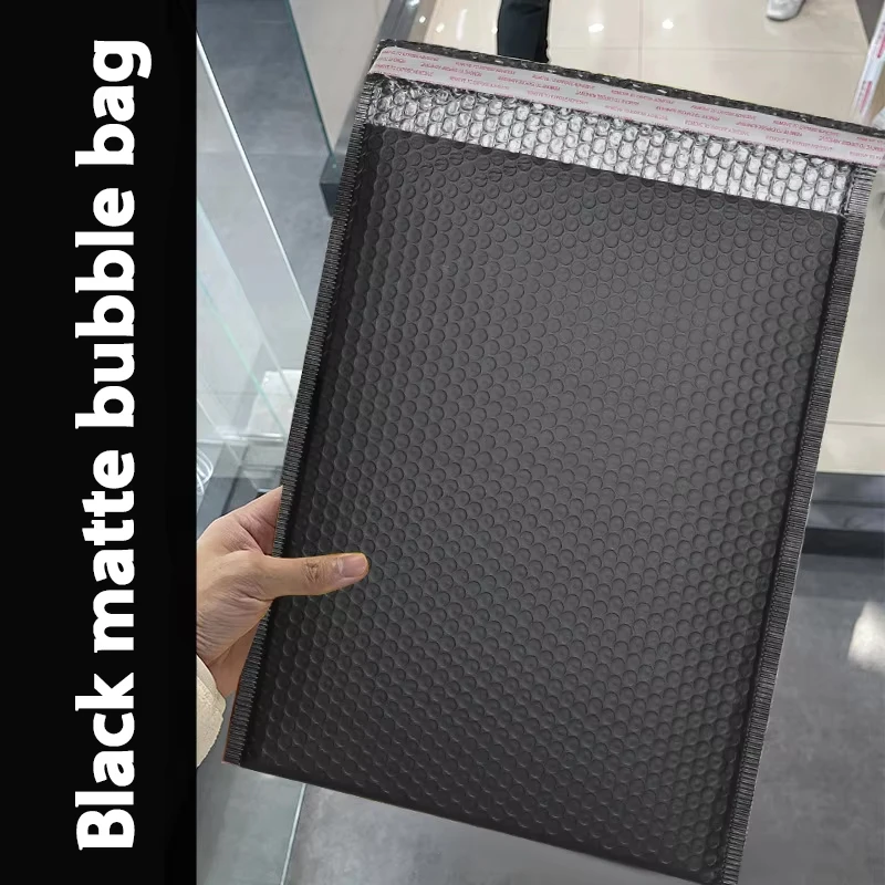 Package Bags with Bubbles Strong Adhesive Poly Bubble Mailer Padded Envelope Bag Black Shipping Packaging Bubble Mailer Bag