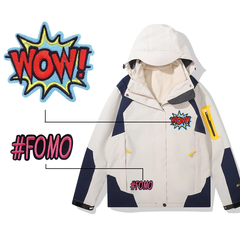 Chenille/Colorful/Embroidered/Embroidery/Letters/Heart/Shape/Sequins Patches Custom Embroidery