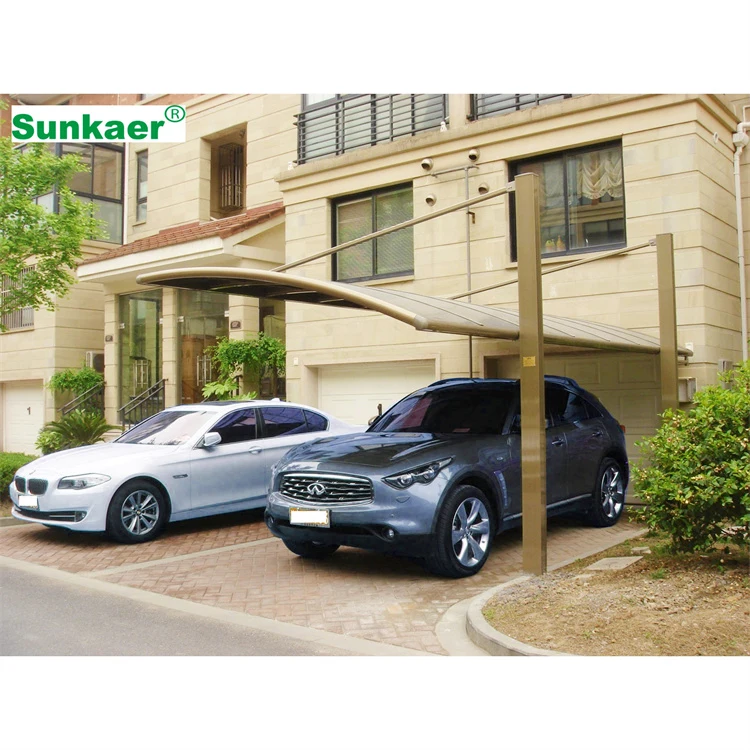 2024 China Factory Supply Waterproof Customized Cheap Car Parking Shed Design with Polycarbonate Roof