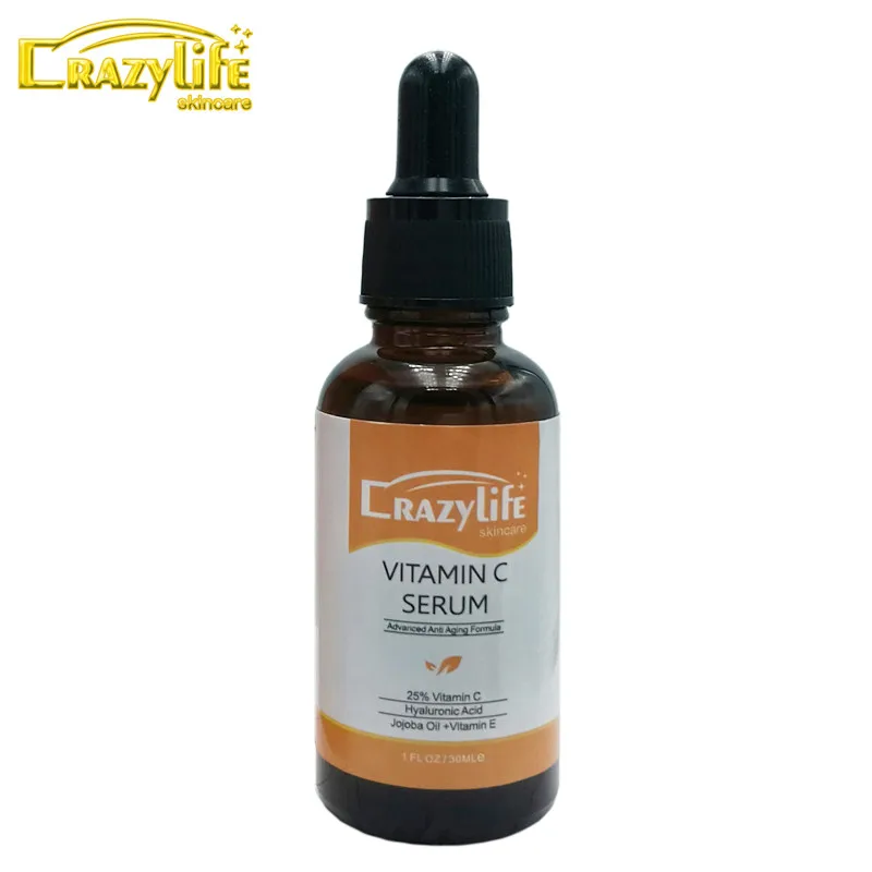 Vitamin C Liquid Serum Anti-aging Whitening VC hyaluronic acid Face Serum Moisturising Brighten Facial Skin Care