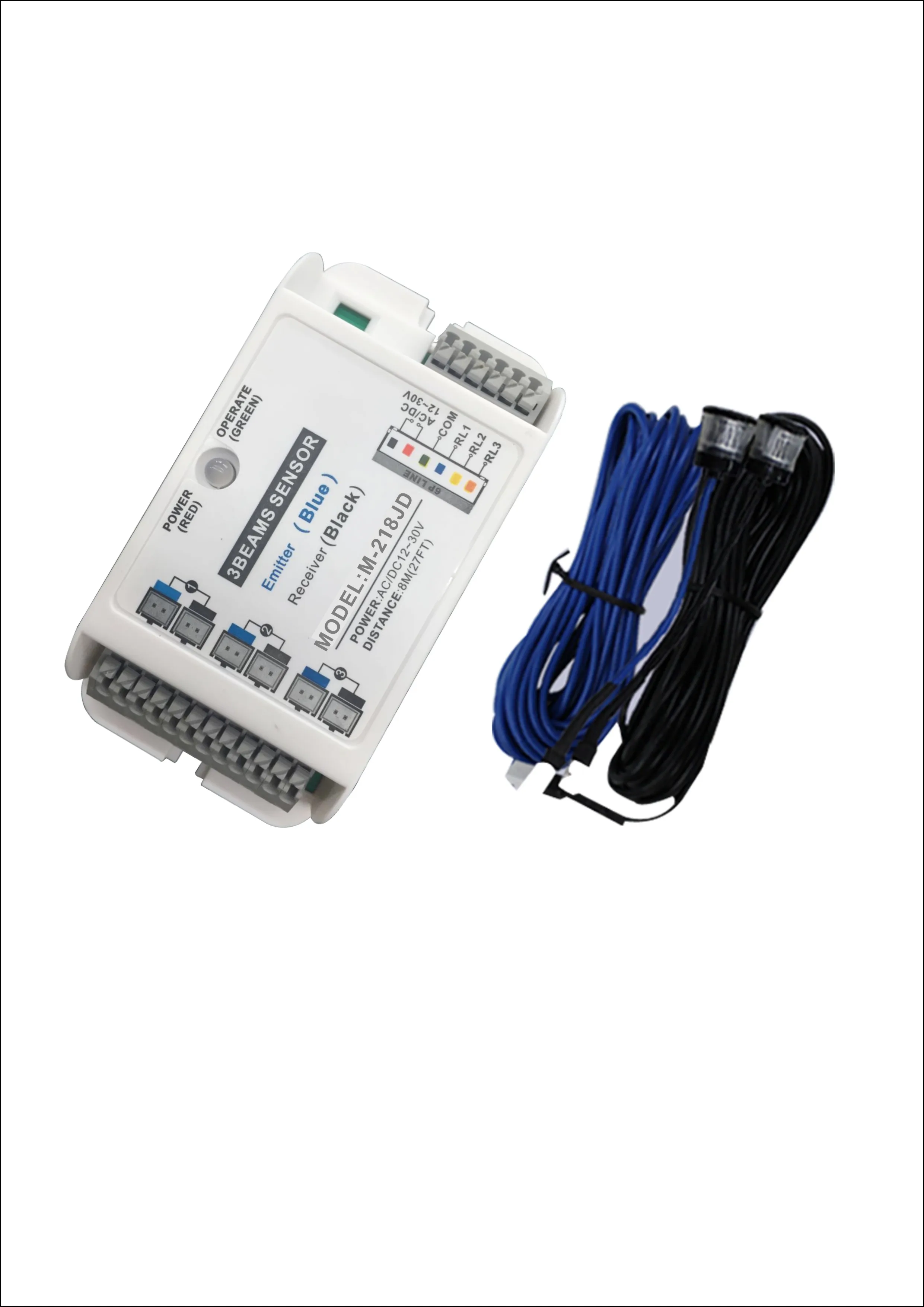 Safety Beam Sensor For Automatic Sliding Doors To Prevent Door Close When Light Beam Is Broken