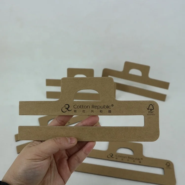 Custom Paper Sock Display Hook Hanger for Sock Stocking Underwear Accessories Packaging