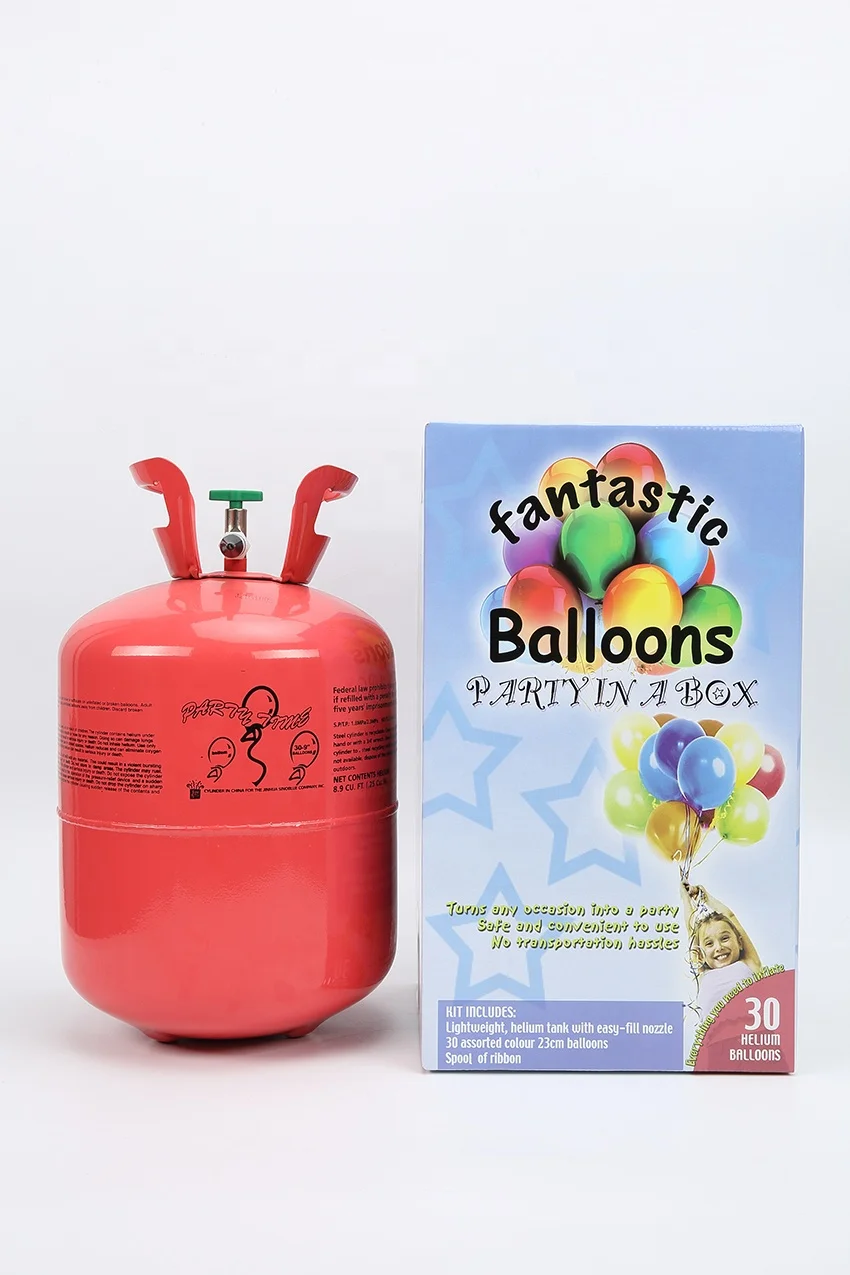 High Pressure 22.4L Helium Gas Cylinder Balloon 99.99 Helium Gas Cylinder Filling 50PCS Helium Balloon Tank