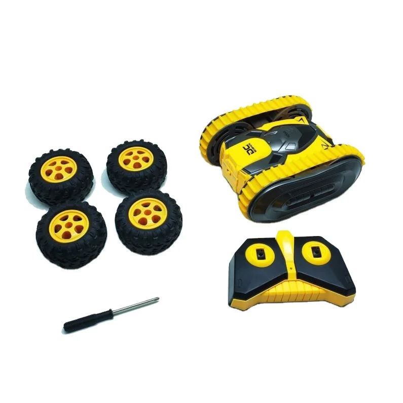 Hot sale 2.4Ghz radio remote control Two-Side Drift Buggy 360 degree rotation and 180 degree  filp rc speed stunt car for kids