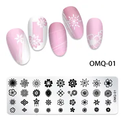 New Lace Flowers Butterfly Designs Nail Art Stamping Plates 1pcs Stainless Steel DIY Polish Printing Nail Template