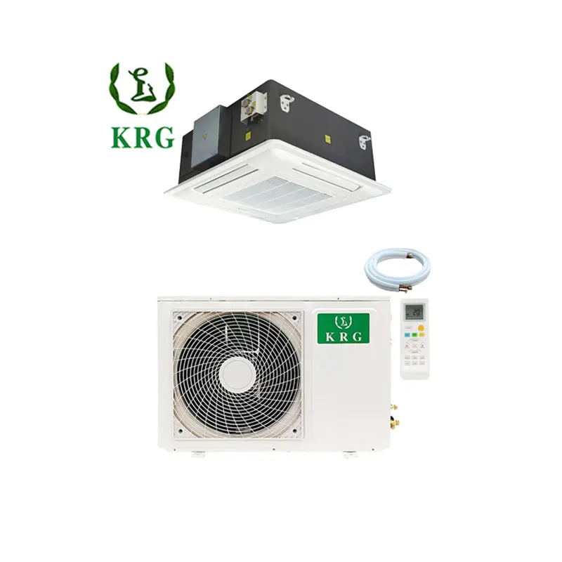 Air Conditioner Cassette Type 18000btu 5000W Cassette air Conditioner Ceiling Cooling Heating Light Commercial Ac