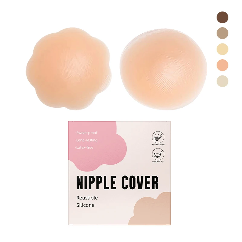 INVISFEEL new design breathable medical grade silicone nipple sticker thin nipple cover seamless underwear accessories