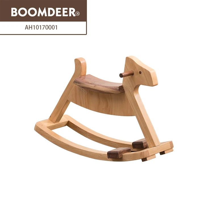 
Modern Children Furniture Wood Seating Stool Rocking Horse Wooden Designs for Kids Girls and Boys 