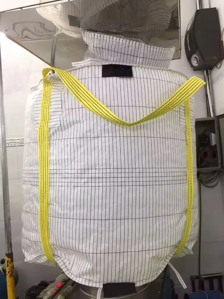 customized printing 1500kg big bag laminated anti static jumbo bag conductive bulk bag for ore copper mine metals minerals