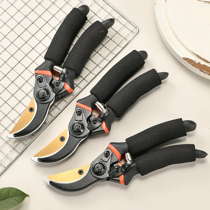 Jinhe New Stainless Steel Multifunctional  Vegetable Pruning Twigs Fruit Tree Pruning Garden Tools Plucking Scissors