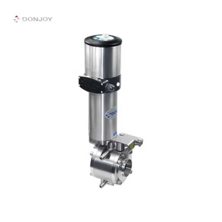 Donjoy санитарный SS304/316L пневматический привод Дроссельный клапан стыковая сварка