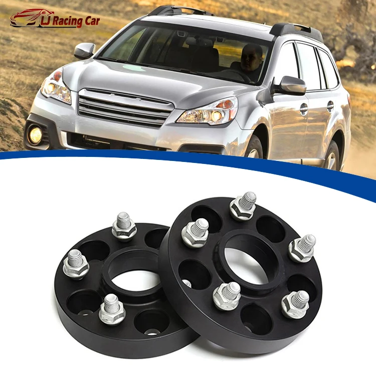 25MM Car Accessories Car Wheel Spacers Aluminum Black Adapters Conversion Wheel Hub Converter For Subaru Outback 2014-2024