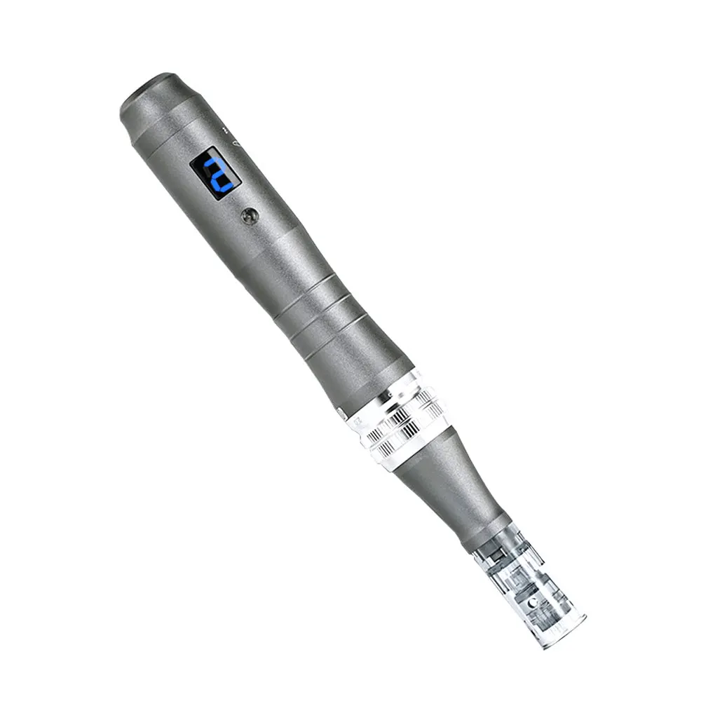 Digital 6 level wireless battery 16 pins dermapen needles dr derma pen m8 cartridges miconeedling pen