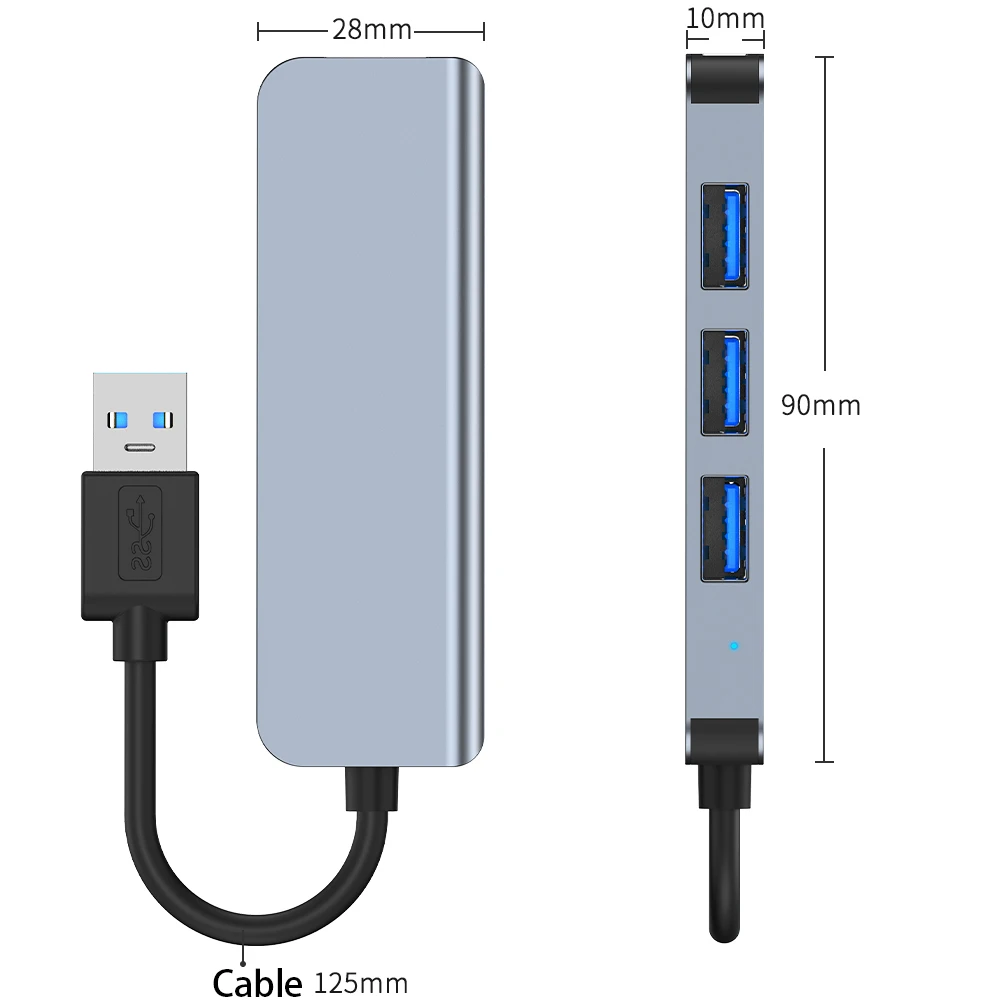 2022 new trending product laptop usb hubs 3.0 adaptador usb hub