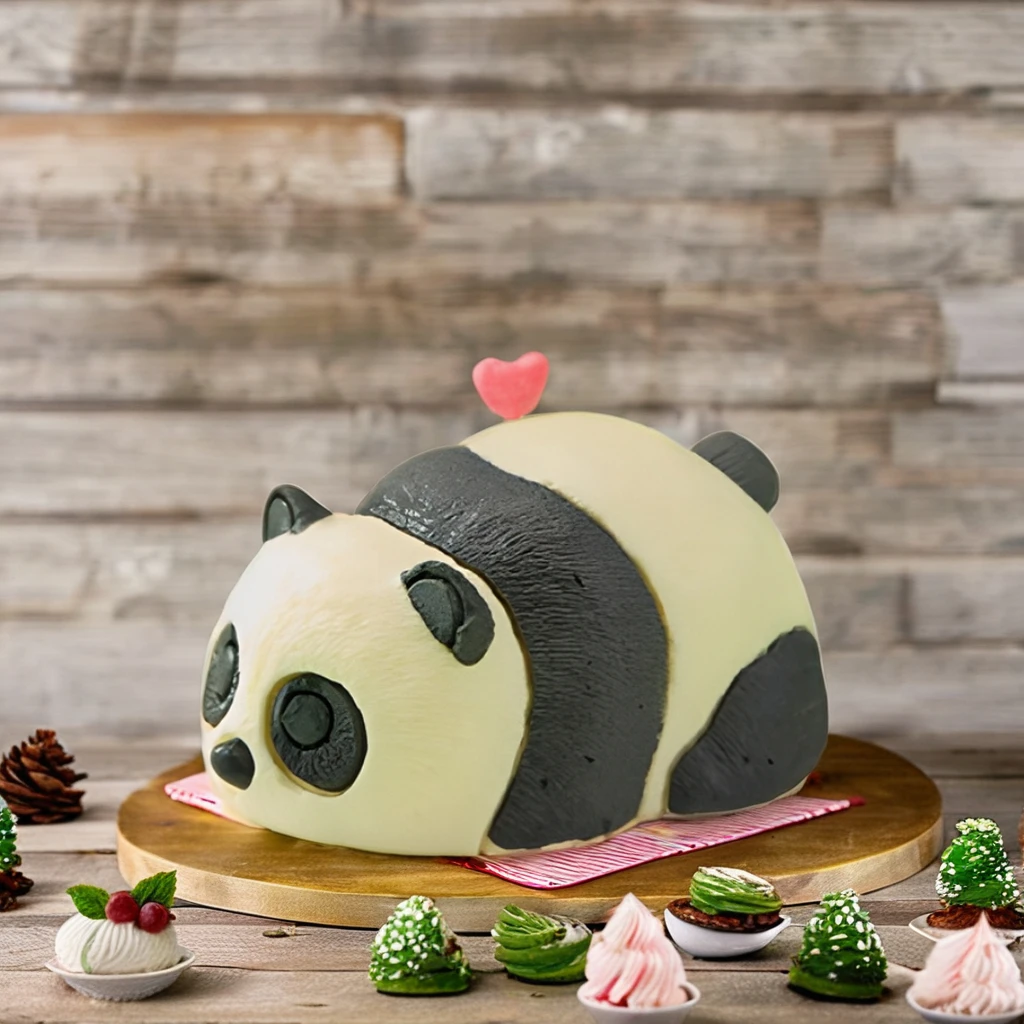 Latest Hot Selling Panda Fat Dwen Cake Frozen cartoon mousse cake Cartoon Panda Flavor