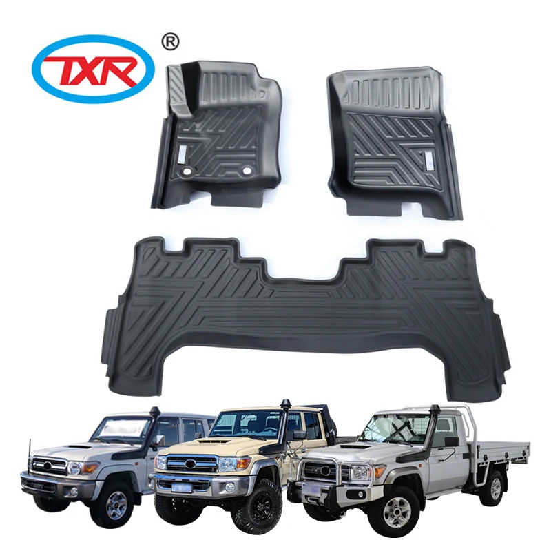 Auto Accessories TPE Plastic Black Floor Mat for Land Cruiser LC300  J 200 LC 80 70 79 76 78 GX-R100 VX-R100