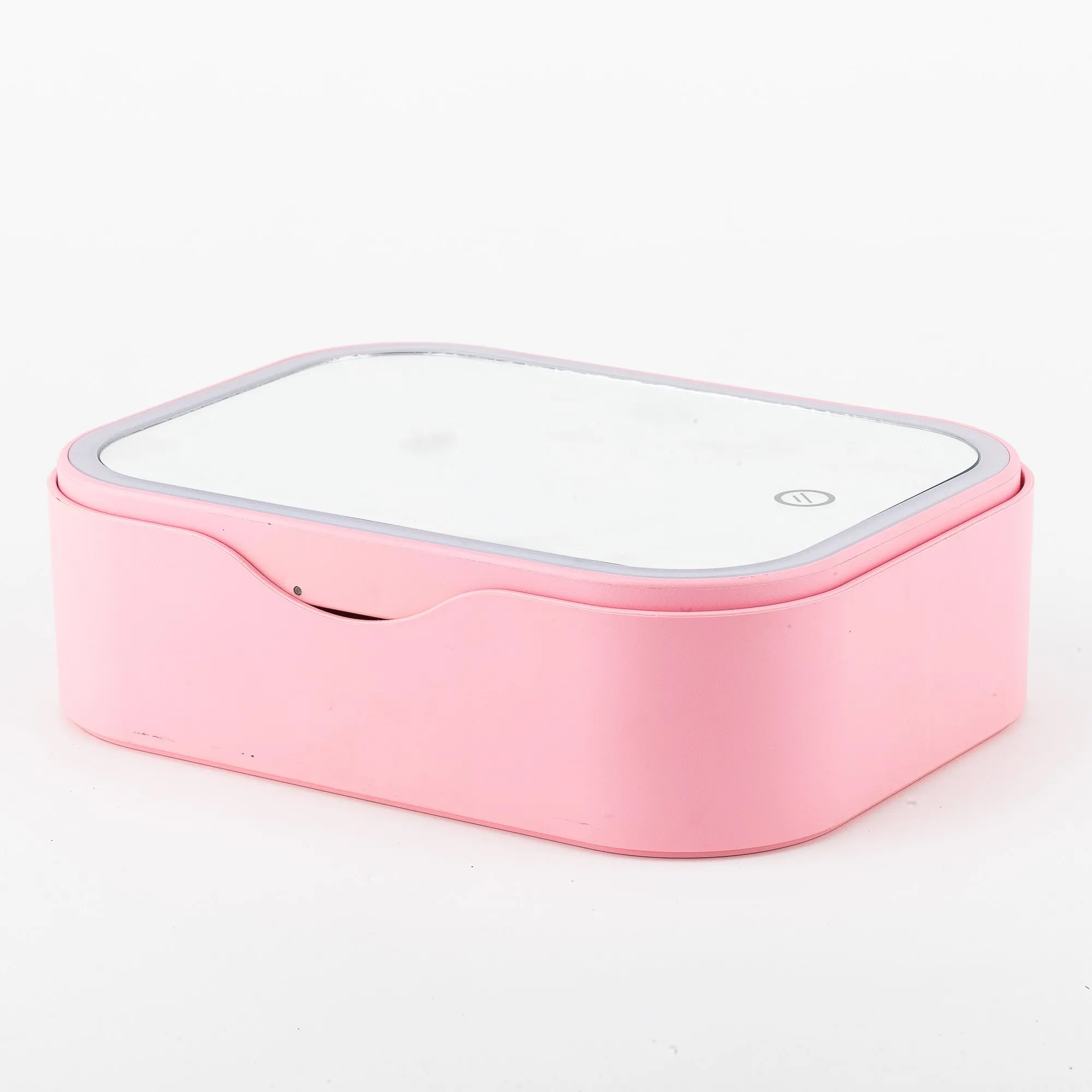 Настольное квадратное косметическое зеркало для макияжа со светодиодной подсветкой