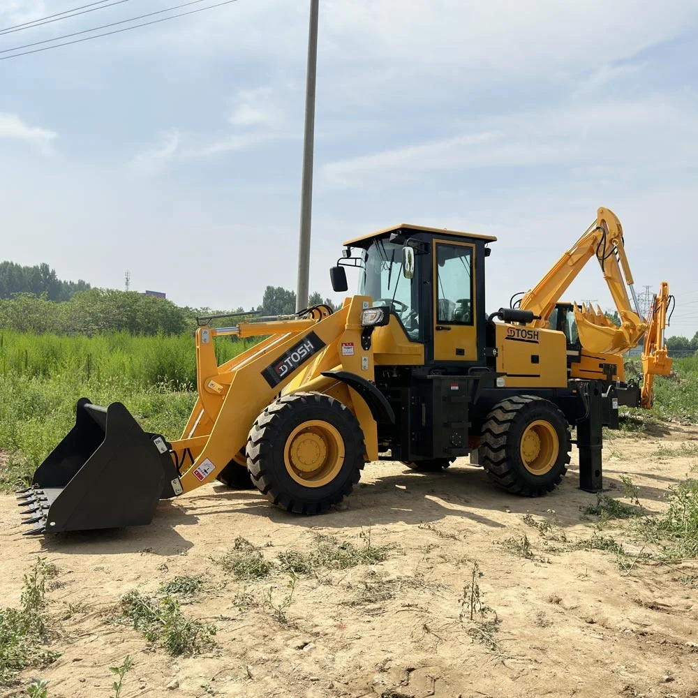 TOSH EPA China New Backhoe Price Mini Retroexcavadora Backhoe Loader