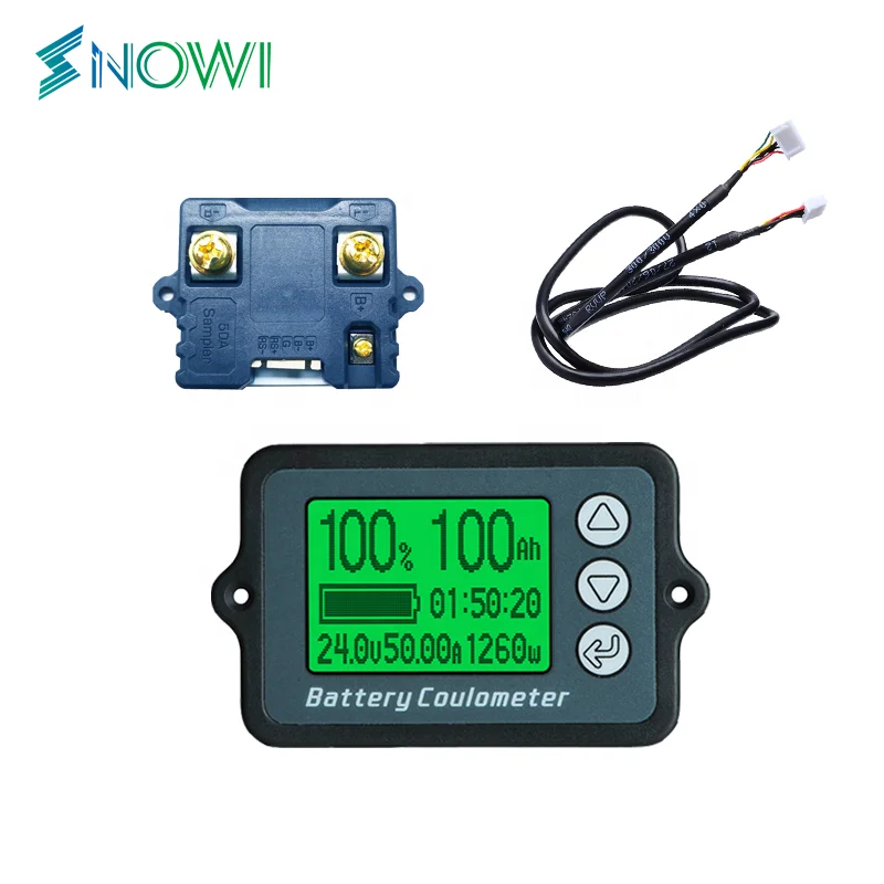 TK15H 50A OEM Universal LCD Car Acid Lead Lithium Battery Monitor Charge Discharge Voltage Capacity Indicator Meter tester