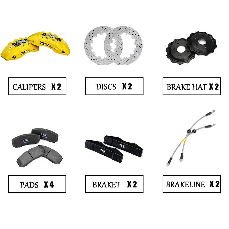 6 PISTON P60ES CALIPER MODEL BRAKE KIT FOR 18 19 INCH CAR WITH 355 378*32 MM DISC Brake Caliper auto brake system