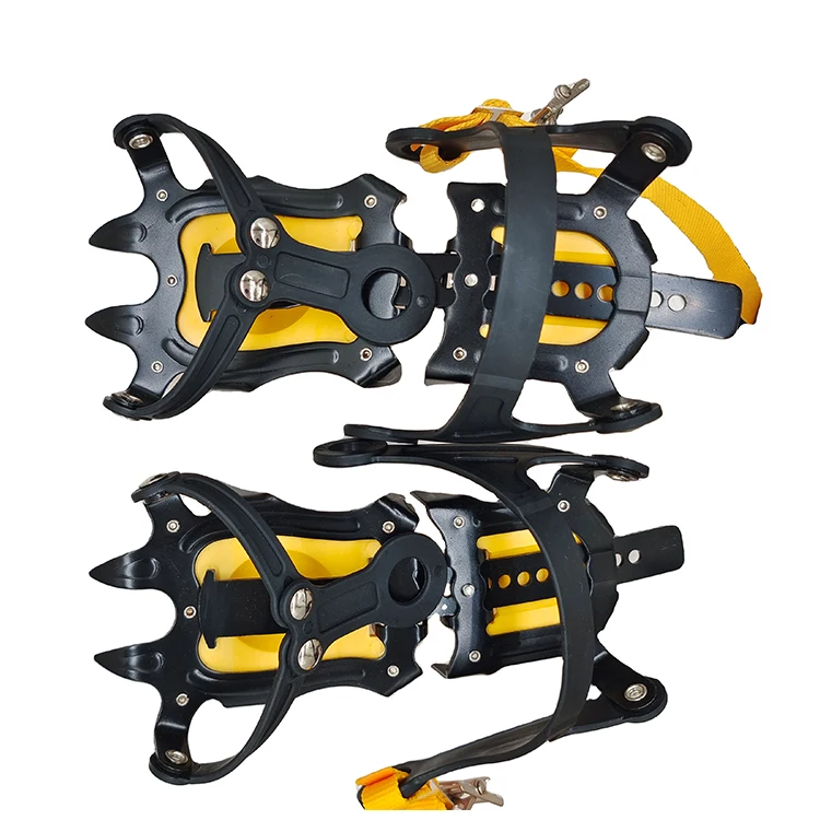 Outdoor Climbing Hiking Universal Anti Slip Durable 10 Studs Ice Crampons