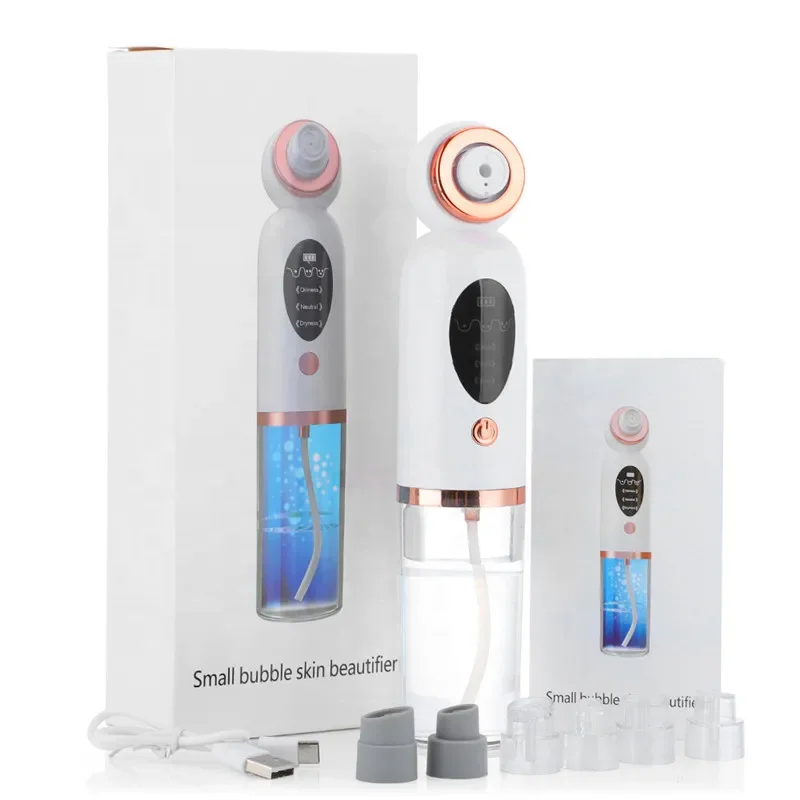 Small Bubble Pore Cleaner Blackhead Remover USB Charge Vacuum Suction Cleaner Nose Facial Products Nose Nose Plastic Strip