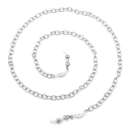 SGL052  Spectacle Reading Glass Chain Stainless steel Simple Oval Shell Pearl Eyeglass and Sunglass Holder Necklace