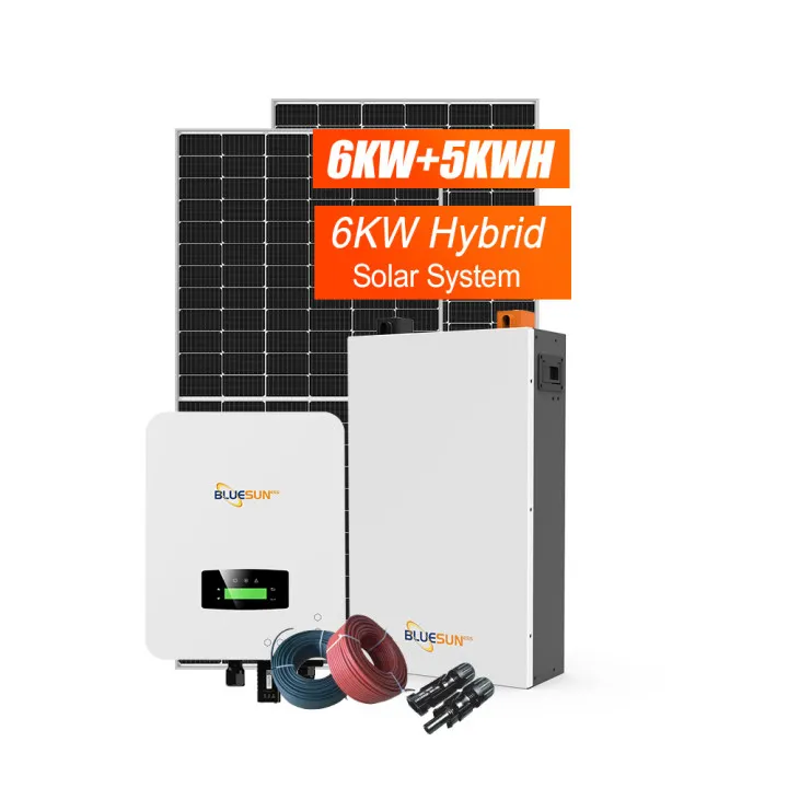 Bluesun energy storage hybrid solar energy system 15kw system solar 5kv 10KW 15KW 30KW All In One Solar System for Home