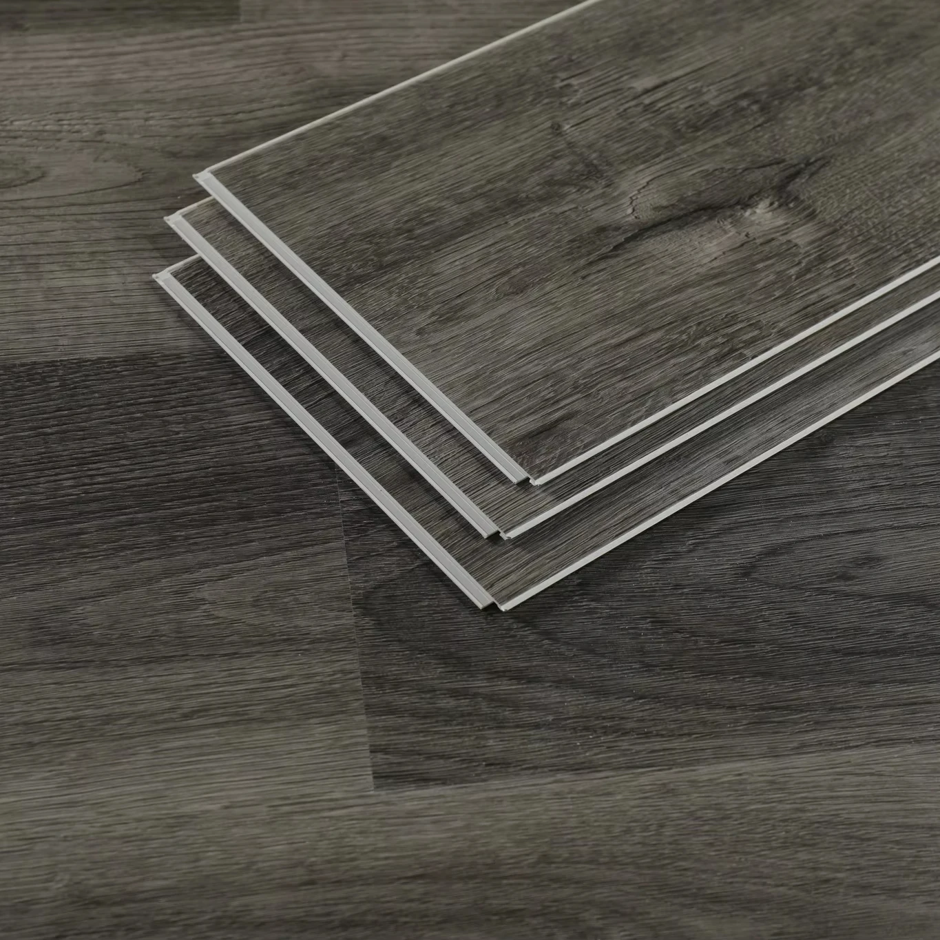 Indoor waterproof 4mm 5mm 6mm wood grain rigid core pvc plastic plank interlocking click lock spc vinyl flooring