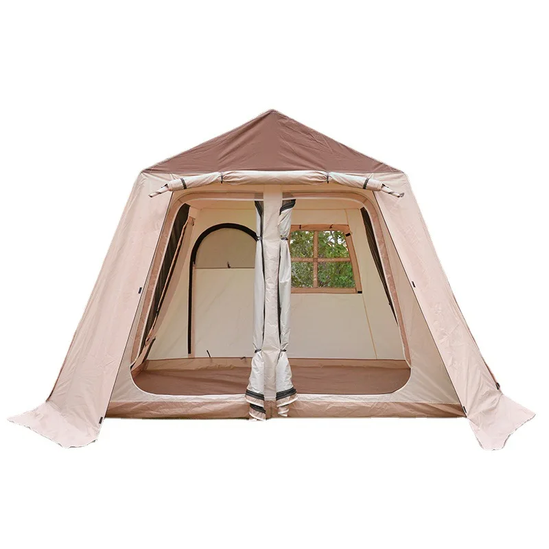 Cabin tent camping double-deck family  multiple people light luxury camping tent camp