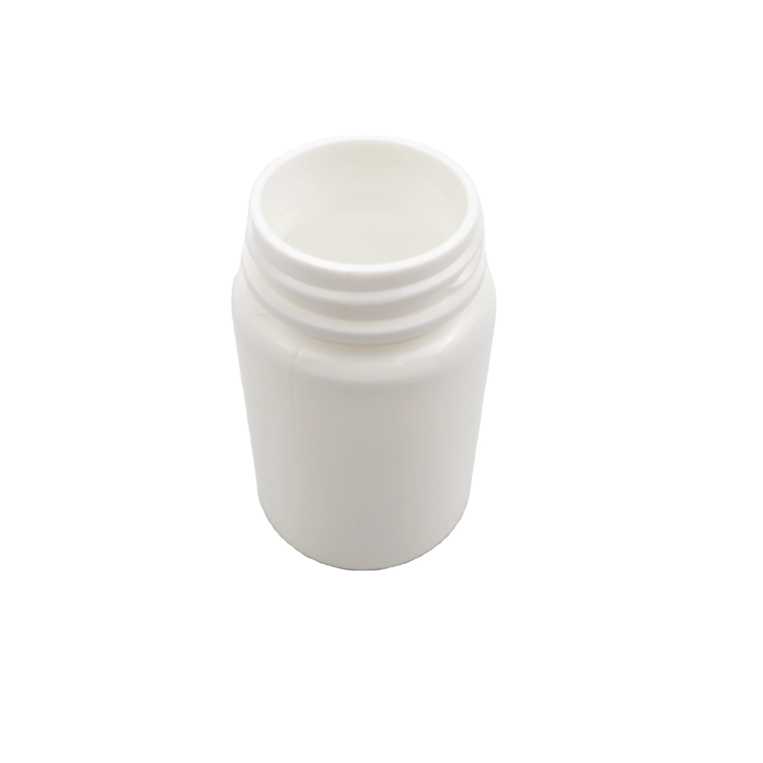 Round White HDPE Capsules Tablets Bottle 45ml 60ml 75ml 85ml Mini Healthy White Medical Medicine Plastic Empty Vitamin Pill Caps