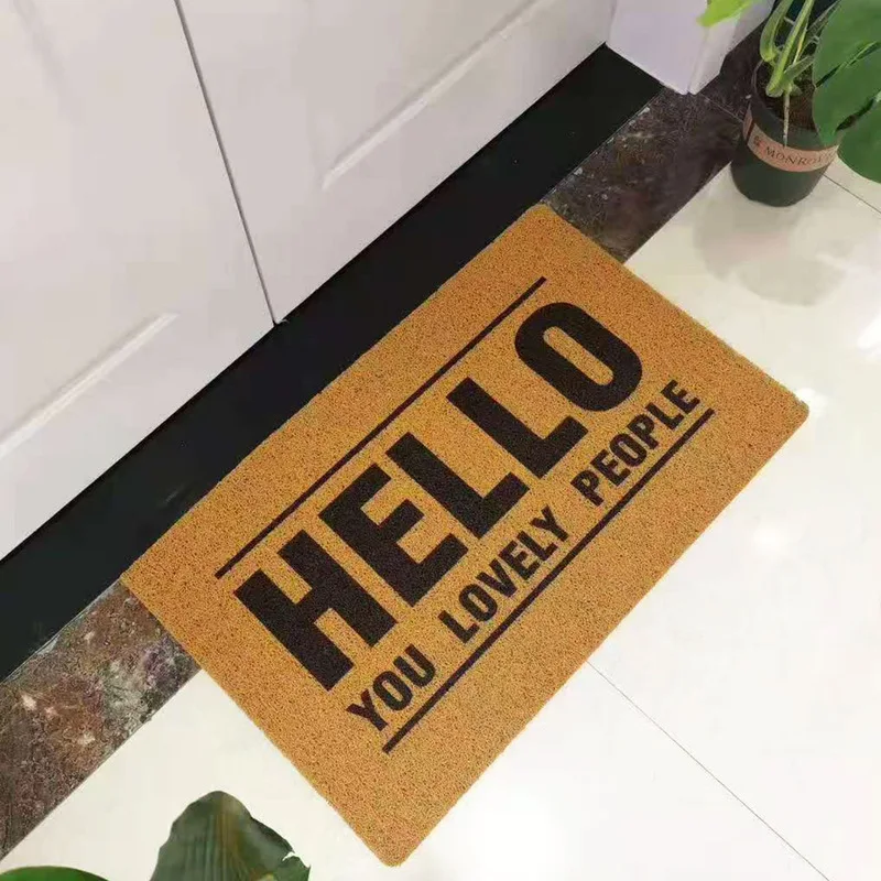 Pvc faux Coil floor mat Accept Customized Size Mat door mat