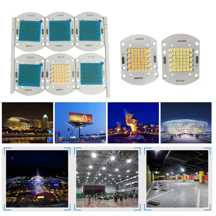 High Power 50W 50LEDs 3030 SMD Integrated Light Panel Bright LED Emitting Diode Constant Current DC 30V-34V 3000K-6000K Green