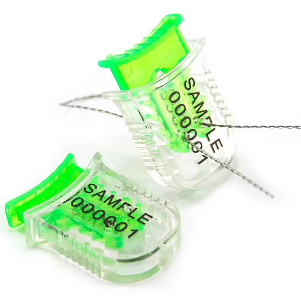 Security Meter Seal Disposable Electric Meter Lead Seal Lock with Stainless Steel Wire