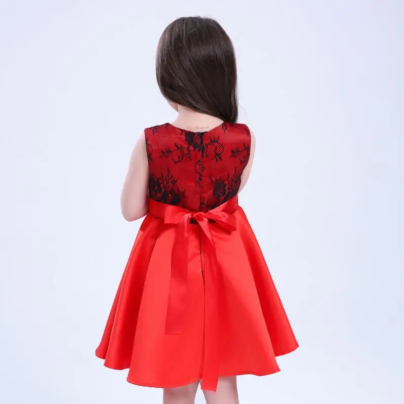 2017 New Hot Sell Kid Plain Cotton Girl Dress Designs For Party