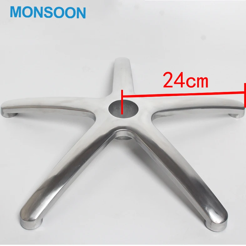 Furniture Parts Components Revolving Black Iron Painting Office Swivel Chair Base Accessories
