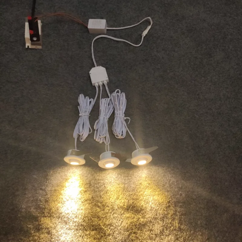 1W 3W Customized 110v-240v Led Mini Spotlight Ceiling Floor Hide High Bright Focus Lamp Spotlight led cabinet light 12v 24v led