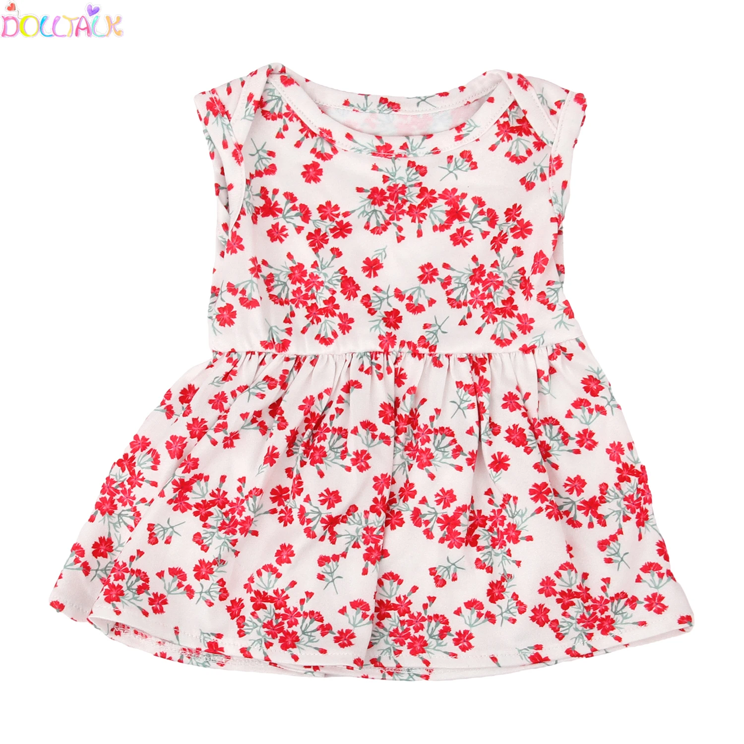 Dolltalk Hot Sale 18 inch American Doll Clothes Floral Printed Doll Dress