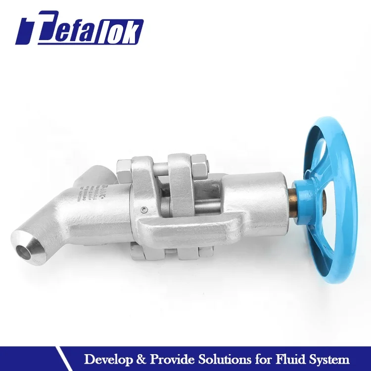 High Quality Carbon Steel Globe Valve Two Piece ss316 Forged 65 Degree Bolted Bonnet Globe Valve Butt Welded Globe Valves