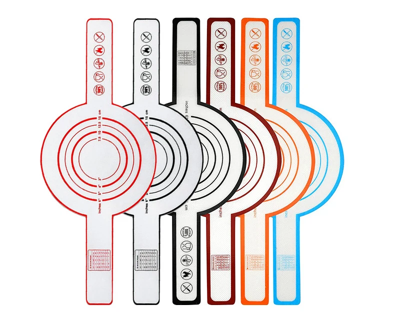 Silicone Baking Mat for Dutch Oven Sourdough Bread Baking Mat with Long Handle Silicone Bread Sling